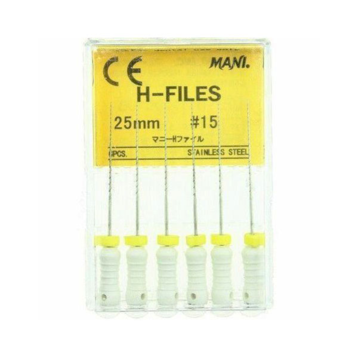 MANI H-Files 25mm | Stainless Steel Hedström Endodontic Hand Files | ISO Sizes |