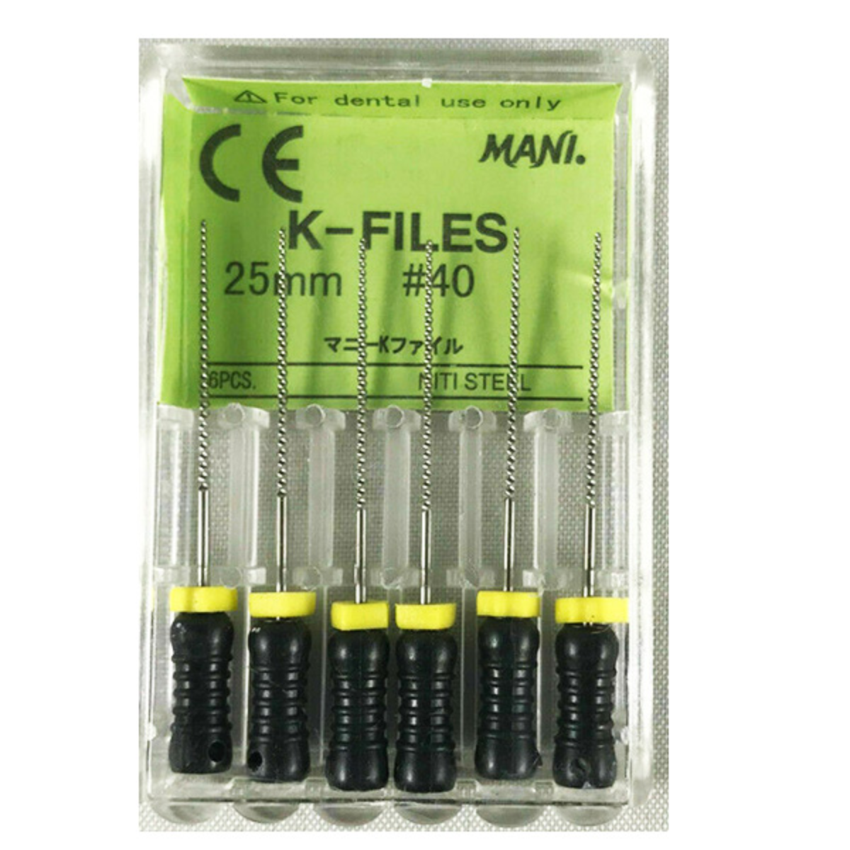 MANI K-Files 25mm | Stainless Steel Endodontic Hand Files | ISO Sizes |