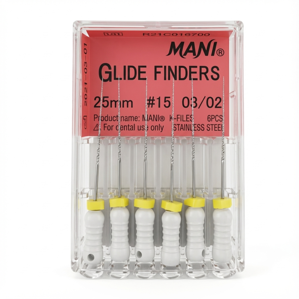MANI Glide Finders 25mm | Stainless Steel Endodontic Hand Files |