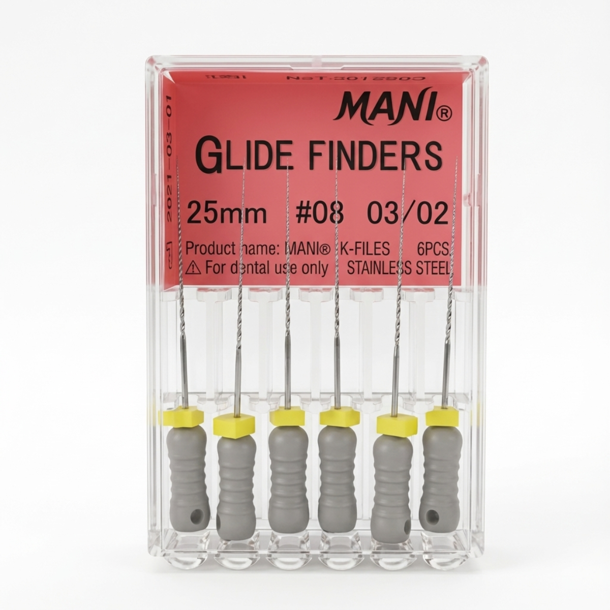 MANI Glide Finders 25mm | Stainless Steel Endodontic Hand Files |
