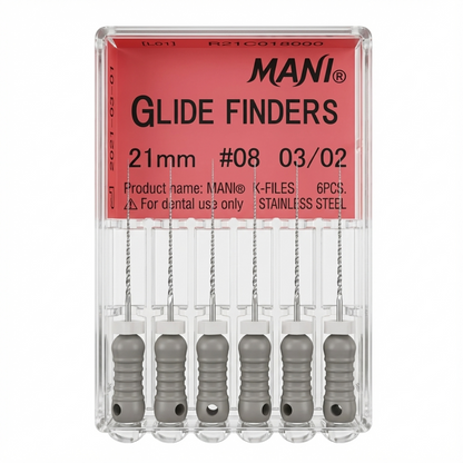 MANI Glide Finders 21mm | Stainless Steel Endodontic Hand Files |