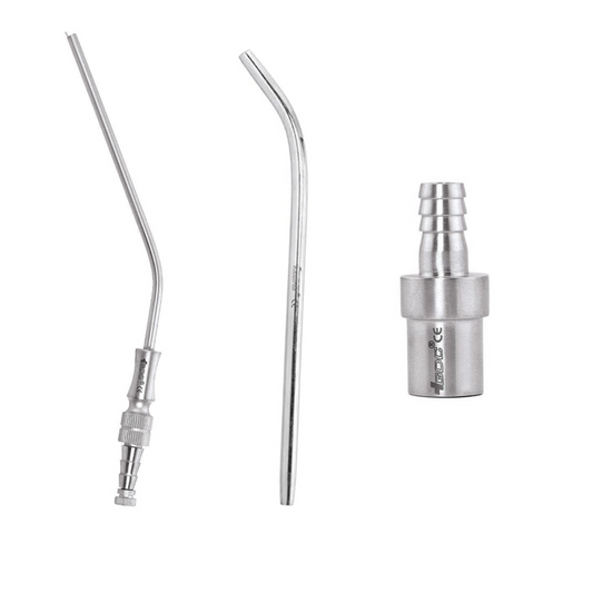 GDC Metal Suction Tube 2.5mm (ASPCT3) & 3.0mm (ASPCT4) | Stainless Steel Surgical Suction Tips