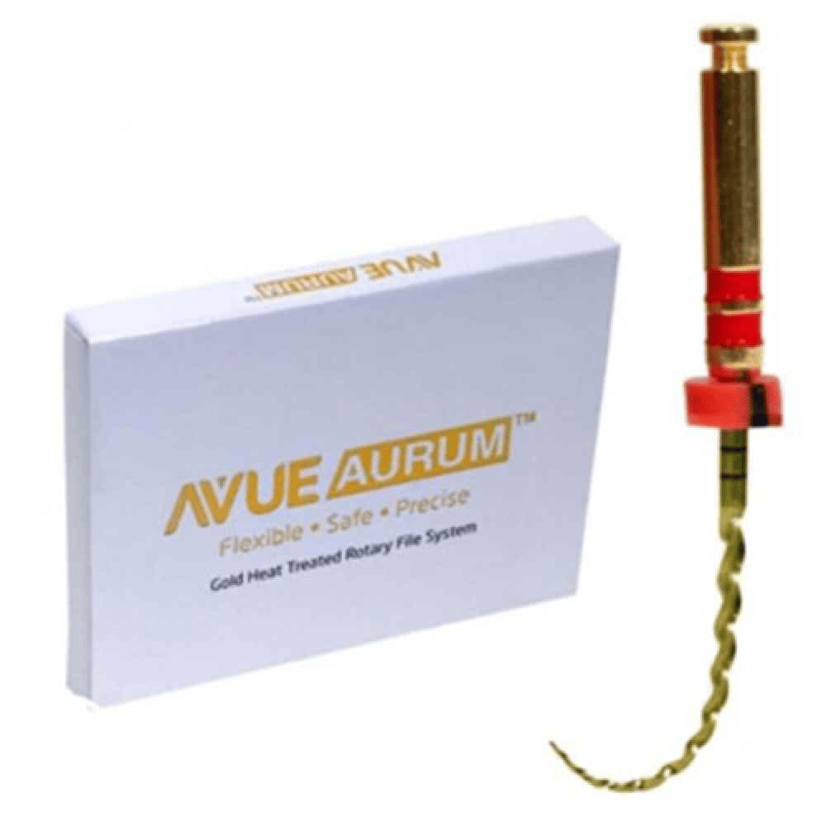 Avue Aurum S Cross Rotary Files | Heat-Treated NiTi Endodontic File System | 21mm, 25mm & 31mm | Pack of 6