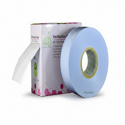 Green Guava Sterilization Reels | Medical Grade Heat-Sealable Sterilization Rolls | EO & Steam Compatible