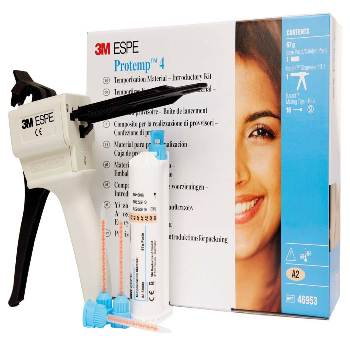 3M Protemp™ 4 Temporization Material | Bis-Acrylic Temporary Crown & Bridge Material | Garant Cartridge | Shade A2 |3M Protemp™ 4 Temporization Material | Bis-Acrylic Temporary Crown & Bridge Material | Garant Cartridge | Shade A2 |