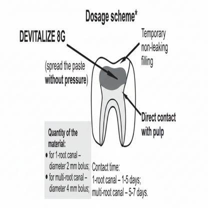 SafeEndo Devitalize Jar | Dental Devitalizing Paste for Pulp Devitalization | Endodontic Material
