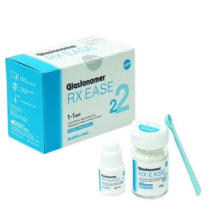Shofu Glasionomer RX Ease Set GIC | Glass Ionomer Restorative Cement | Powder Liquid Kit |