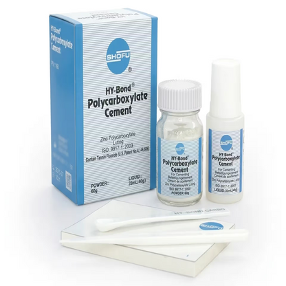 Shofu Hy-Bond Zinc Phosphate Cement | Permanent Luting Cement for Dental Restorations | Powder & Liquid