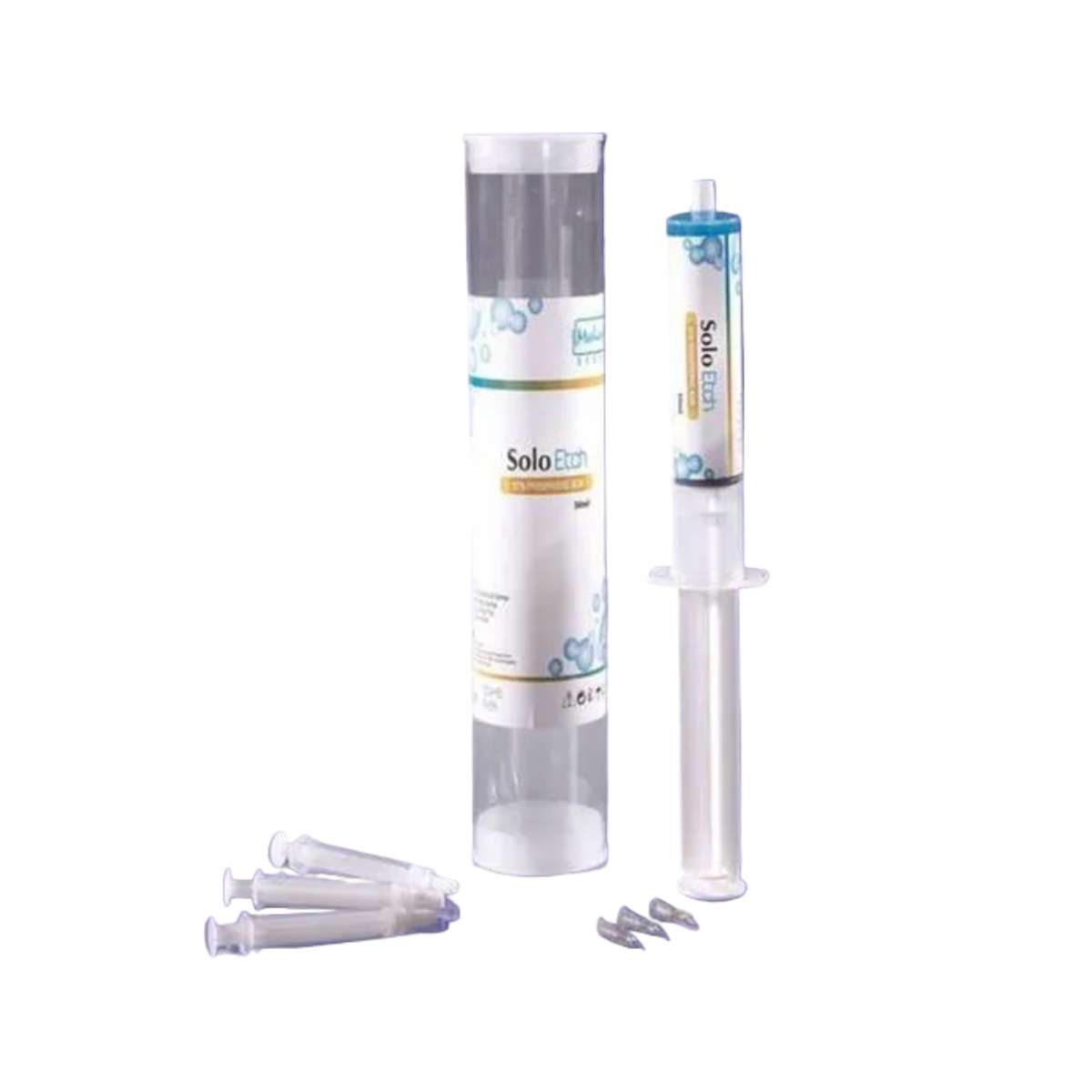 Medicept Solo Etch Jumbo 50ml | 37% Phosphoric Acid Etching Gel | Dental Enamel & Dentin Etchant with Tips |