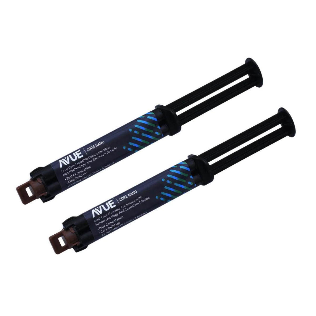 AVUECore Nano | Dual-Cure Flowable Core Build-Up Composite with Nano Zirconia | 2 × 5 ml Syringes