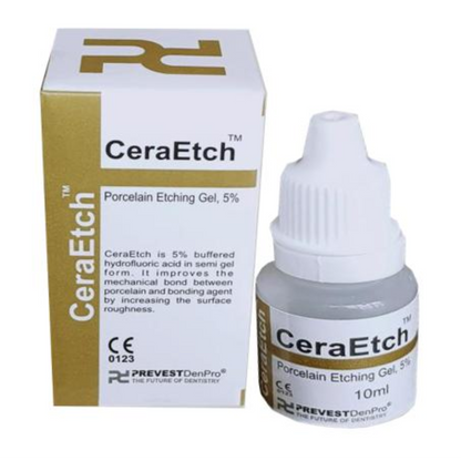 Cera Etch 37% Phosphoric Acid Etching Gel | 1.2ml & 10ml Syringes | Light Blue Dental Etchant