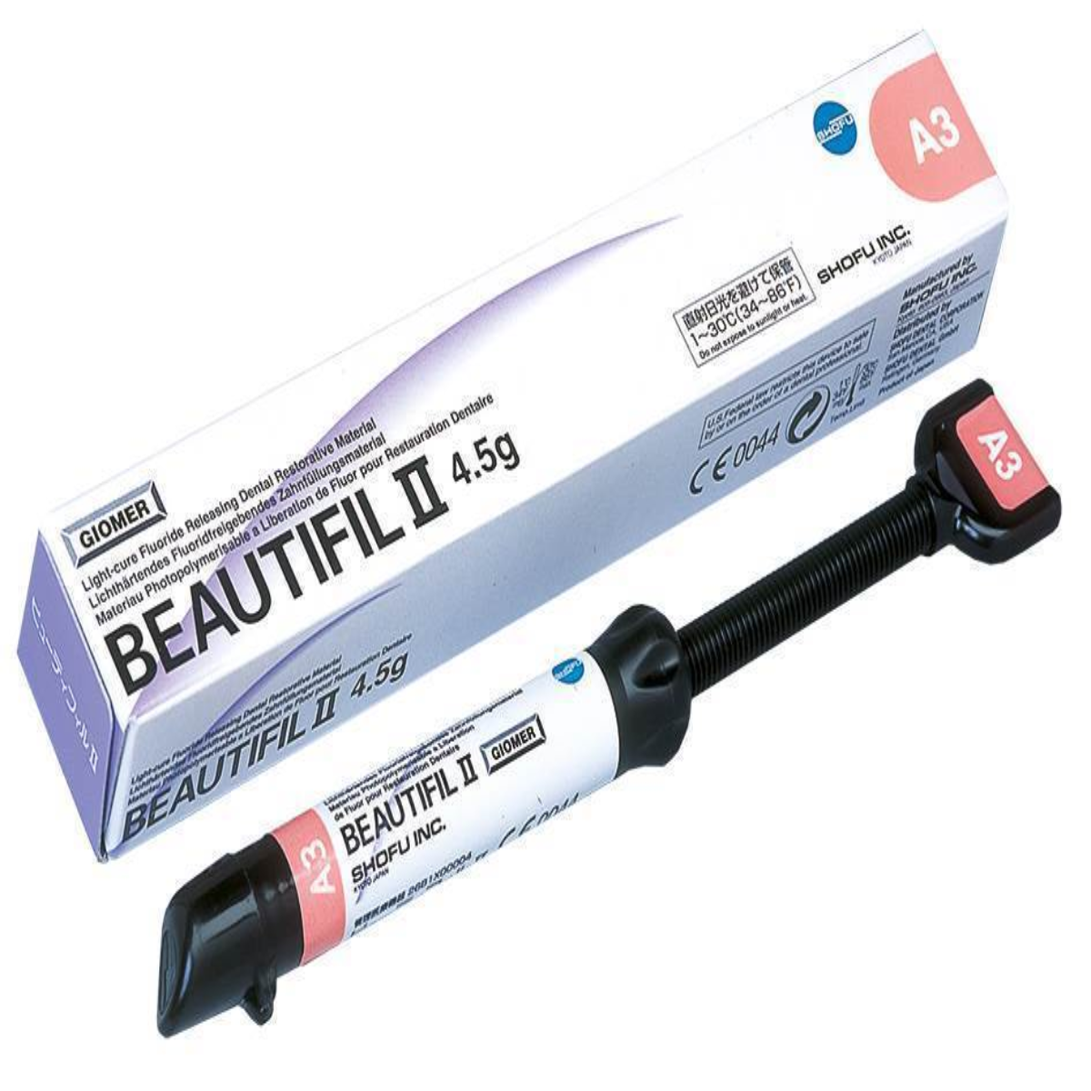 Shofu Beautifil II Refills | Giomer Universal Restorative Composite | Light-Cure Nano Hybrid Composite Syringe |