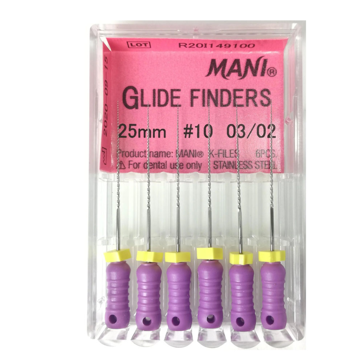 MANI Glide Finders 25mm | Stainless Steel Endodontic Hand Files |