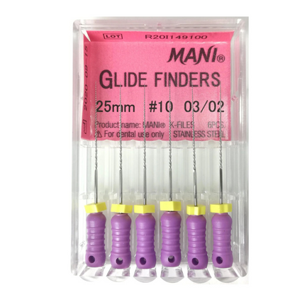 MANI Glide Finders 25mm | Stainless Steel Endodontic Hand Files |